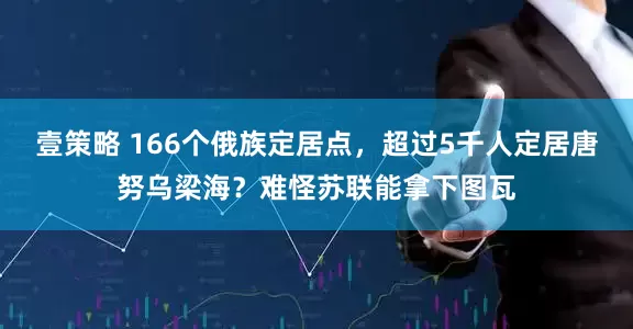 壹策略 166个俄族定居点，超过5千人定居唐努乌梁海？难怪苏联能拿下图瓦